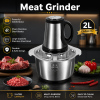 Electric Meat Grinder Chopper - Stainless Steel 2L
