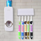 Automatic Toothpaste Dispenser with 5 Toothbrush Holder - Wall Mounted