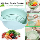 2-in-1 Double Layer Fruit & Vegetable Washing Bowl with Strainer