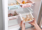 Adjustable Refrigerator Storage Drawer Basket - Sliding Organizer Tray (Pack of 2)