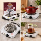 1000W Electric Single Burner Hot Plate - Portable Cooking Stove