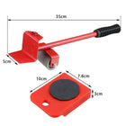 Furniture Moving Tool - 4-Wheeled Heavy Object Mover & Lifter Set