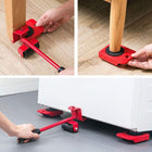 Furniture Moving Tool - 4-Wheeled Heavy Object Mover & Lifter Set