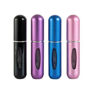 Mini Refillable Perfume Atomizer - Portable Travel Spray Bottle (5ml) (Pack of 2)