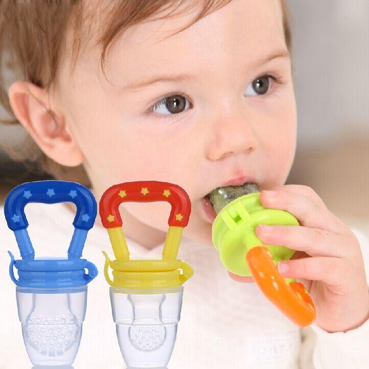 Baby silicone fruit feeder pacifier teether