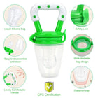 Baby Silicone Fruit Feeder Pacifier - Safe Food Feeding Teether (Pack of 2)