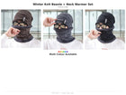 2-in-1 Winter Beanie Cap with Neck Warmer - Fleece Lined Unisex Hat