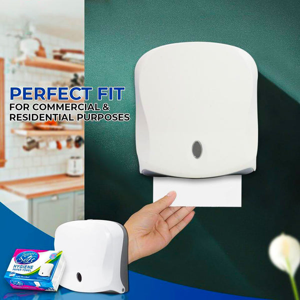 Wall mounted tissue towel dispenser with key lock