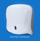Wall-Mounted Tissue Towel Dispenser - 400 Capacity with Key Lock