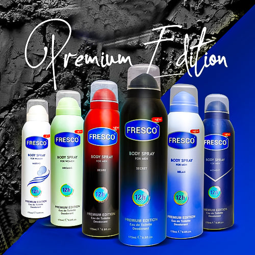 Premium body spray 175ml unisex deodorant