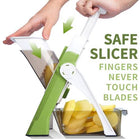 Manual vegetable chopper mandoline slicer dicer
