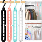 Space-Saving Magic Hanger - 9-Hole Closet Organizer for Clothes (Pack of 2)