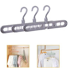 Space-Saving Magic Hanger - 9-Hole Closet Organizer for Clothes (Pack of 2)
