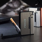 Automatic Cigarette Case & Lighter Holder - Portable 10-Pc Metal Case