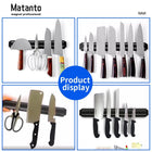 Powerful Magnetic Knife Holder - Black Wall-Mounted Kitchen Tool