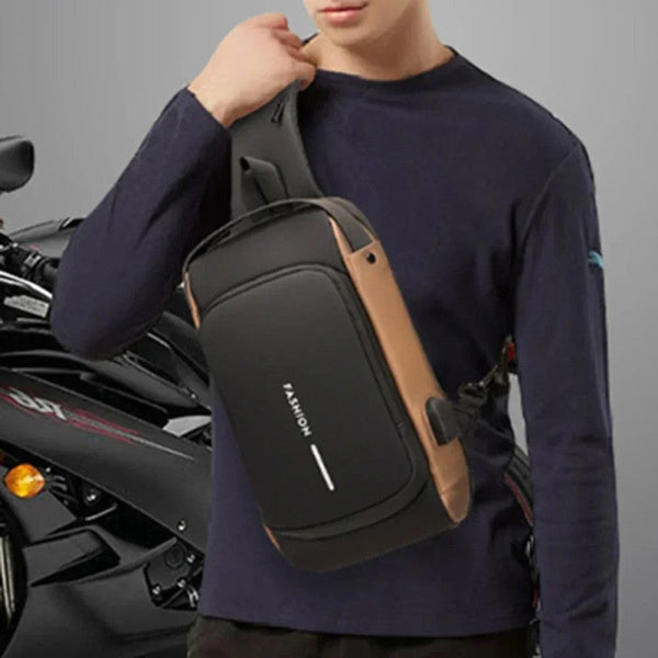 Anti-Theft Waterproof Sling Bag with Password Lock