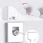 Retractable clothesline mounted on wall