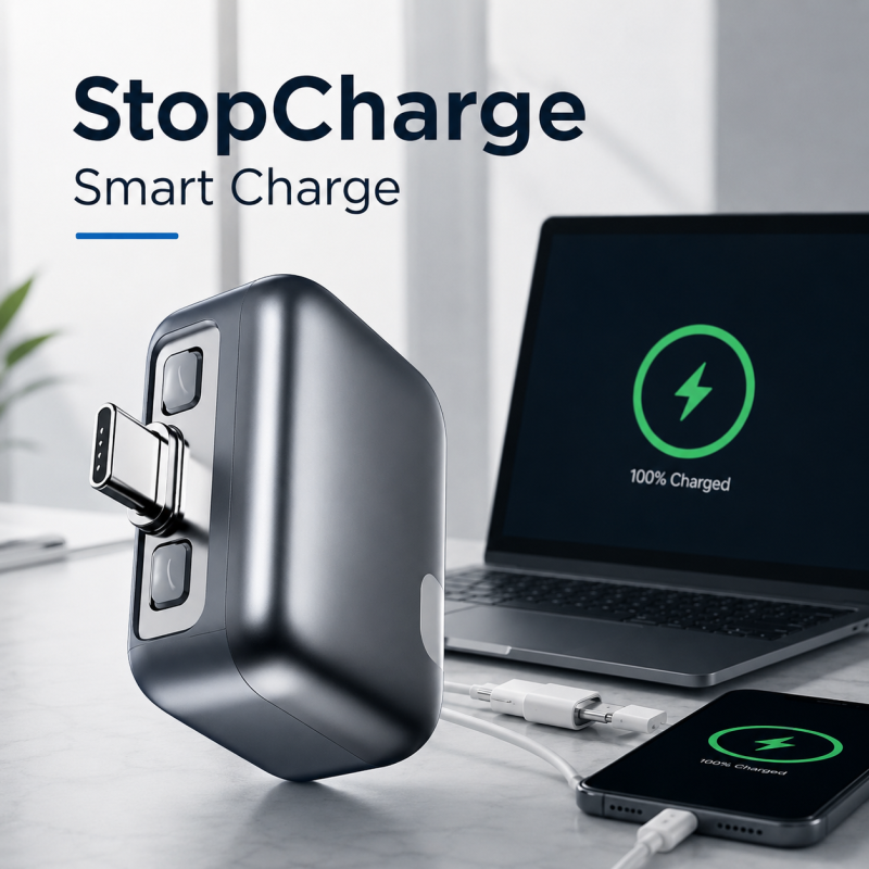 StopCharge Type-C Auto Power Cut-Off Adapter