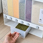 6-in-1 Wall-Mounted Dry Food Dispenser & Storage