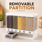 6-in-1 Wall-Mounted Dry Food Dispenser & Storage
