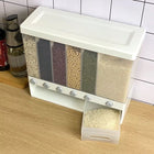 6-in-1 Wall-Mounted Dry Food Dispenser & Storage