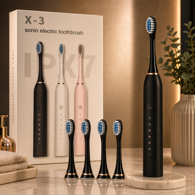 Sonic Electric Toothbrush - Rechargeable, 4 Heads