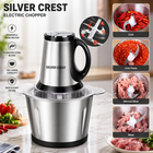 Electric Meat Grinder Chopper - Stainless Steel 2L