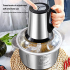 Electric Meat Grinder Chopper - Stainless Steel 2L