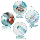 Electric Baby Nail Trimmer & File Set - Painless Nail Care with 6 Grinding Heads