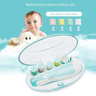 Electric Baby Nail Trimmer & File Set - Painless Nail Care with 6 Grinding Heads