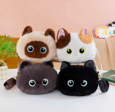 Kids Special Plush Cat Character Very Spacious Bag