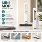 Portable Mini Mop - Self Squeeze Mop for Quick Home Cleaning